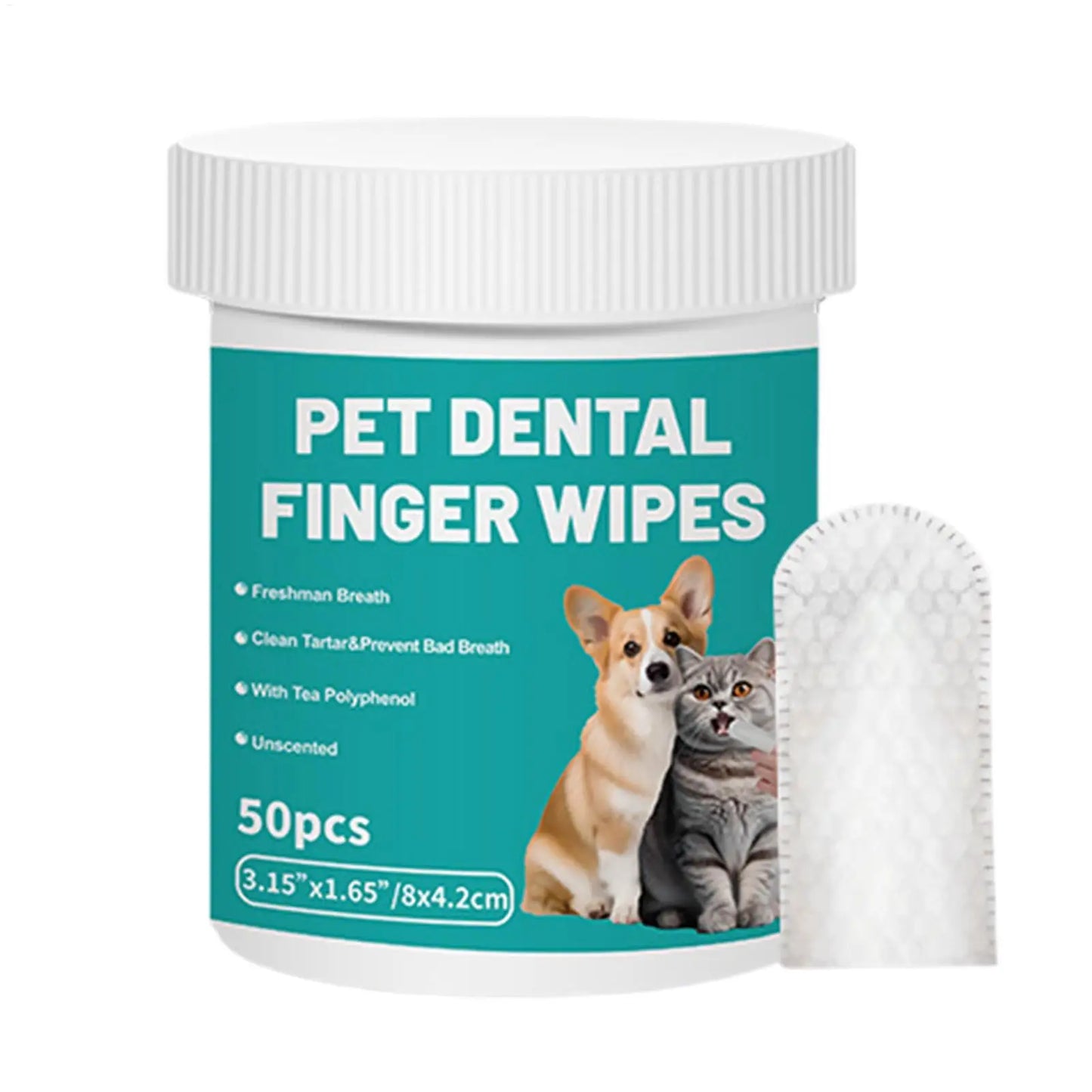 Pevori Daily Dental Finger Wipes — 50 Pack