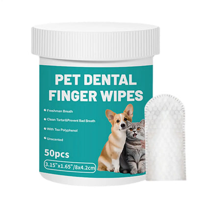 Pevori Daily Dental Finger Wipes — 50 Pack
